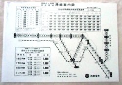 画像1: 西鉄北九州線・筑豊電鉄路線案内図　（昭和５９年１０月現在）