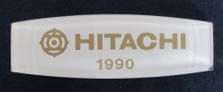 画像1: 車内銘板 (新幹線)  「HITACHI 1990」