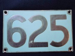 画像1: 西鉄 ６００型ナンバープレート 「６２５」