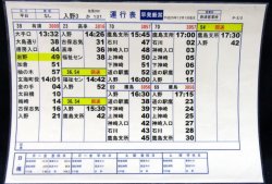 画像2: 昭和バス・唐津営業所　 「平日　入野　３」運行表 　H２５，１２，１日改正