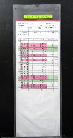 画像1: 特急「 にちりん ４号」  ４８５系    南宮崎ー延岡  宮崎運輸センター ２組 30行路 (1) 