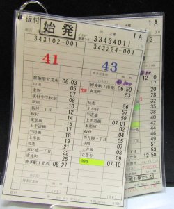 画像1: 竹下 線  平日 1Ａ運番、 運営 雑餉隈営　 2010,06,26改正 ソフトケース２枚入り