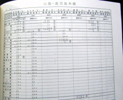 画像39: 列車運転時刻表　ＪＲ九州（本社直轄・長崎支社　平日用）　平成２９年３月４日改正