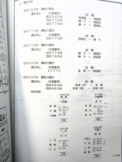 画像15: 臨時列車運転時刻表　JR西　京都・大阪・神戸支社　平成１８年３月１８日改正版