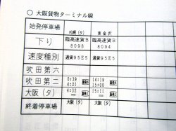 画像12: 臨時列車運転時刻表　JR西　京都・大阪・神戸支社　平成１８年３月１８日改正版