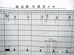 画像6: 駅構内作業ダイヤ　「鍋島駅」　平成２９年３月４日改正