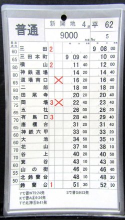 画像2: 神戸電鉄  平日６２仕業　No４・No５行路
