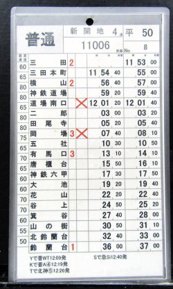 画像2: 神戸電鉄  平日５０仕業　No７・No８行路