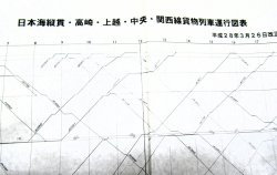 画像2: JR貨物・貨物列車運行図表「日本海縦貫・高崎・上越・中央・関西線」　 平成２８年３月２６日改正