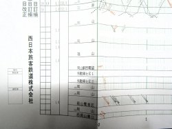 画像5: JR西　No1山陽本線（上郷〜三原間）列車運行図表　平成２０年３月１５日改正