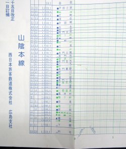 画像6: ＪＲ西　Ｎｏ４　山陽支線（宇部線・美祢線・小野田線）列車運行図表　平成20年3月15日改正
