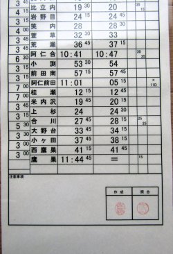 画像3: 秋田内陸縦貫鉄道　  「Ｂ２　仕業」 施行日　平成24年3月17日  