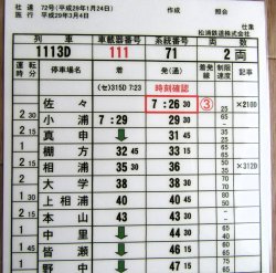 画像1: 松浦鉄道　「１１１３D列車」 　施行；平成29年3月4日  