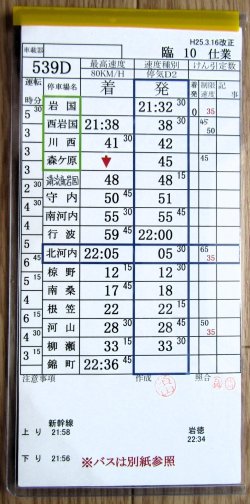 画像2: 錦川鉄道　「臨１０　仕業」　H２５,３,１６改正