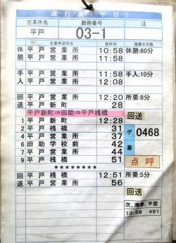 画像5: 西肥バス　平戸営業所　（平日）０３－１勤務　