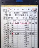 画像: 岡山機関区　貨物列車　携行時刻表入荷