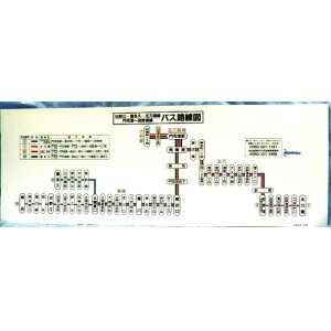 画像: 西鉄バス　車内掲載路線図　門司営業所　「３，７，４１，４２」系統