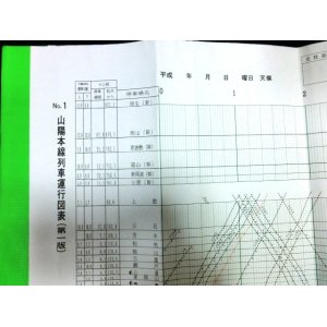 画像: 山陽本線列車運行図表[第１版]　平成２１年３月１４日改正