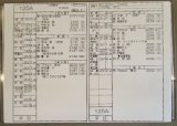 画像: 新幹線車掌時刻表  東京第二運輸所　１２５A　(のぞみ １２５号) 　広島行　行路番号M1606　東京ー新大阪  Ｈ２８，３，２６改正