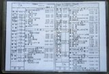 画像: 新幹線車掌時刻表  東京第二運輸所　７A　(のぞみ ７号) 　博多行　行路番号M1６１４　東京ー博多　 Ｈ２９，３，４改正