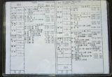 画像: 新幹線車掌時刻表  東京第二運輸所　　８A　(のぞみ 　８号) 　東京行　行路番号M1１１４　新大阪ー東京  Ｈ２８，３，２６改正