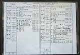 画像: 新幹線車掌時刻表  東京第二運輸所　　１４A　(のぞみ 　１４号) 　東京行　行路番号M1６１５　新大阪ー東京  Ｈ２８，３，２６改正