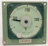 画像: 新幹線主変圧器　交流電圧計　３５０Ｖ　日立製　