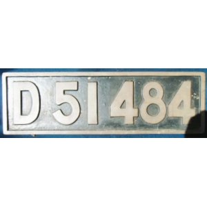 正規品 D51484 ナンバープレート 鉄道 - retrace.ai