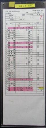 画像: 「ソニック8号」（小倉＝博多）　博多運転区　3組　45行路(11)〜(13)仕業　2022年3月12日停補　ケース入り