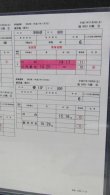 画像3: 九州新幹線　部分開業時（鹿児島中央〜新八代）の運転士携行時刻表　「臨　６０５３行路」平成17年11月5日