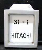 画像: 検査札・日立「31-1  HITACHI」と枠アルミ枠　セット（クモハBEC819－305の表記）