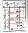 画像4: 篠ノ井派出 「組 　臨１８１仕業 」 2005,03,01改正 行路揃い ケース入り1枚