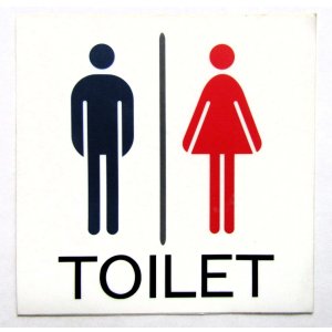 画像: ステッカー「TOILET」