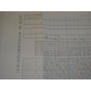 画像: 阪和線（鳳ー東羽衣）列車運行図表（休日）