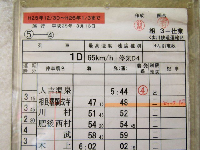 画像: くま川鉄道  組３仕業 (5)―4・5  Ｈ２５，３，１６