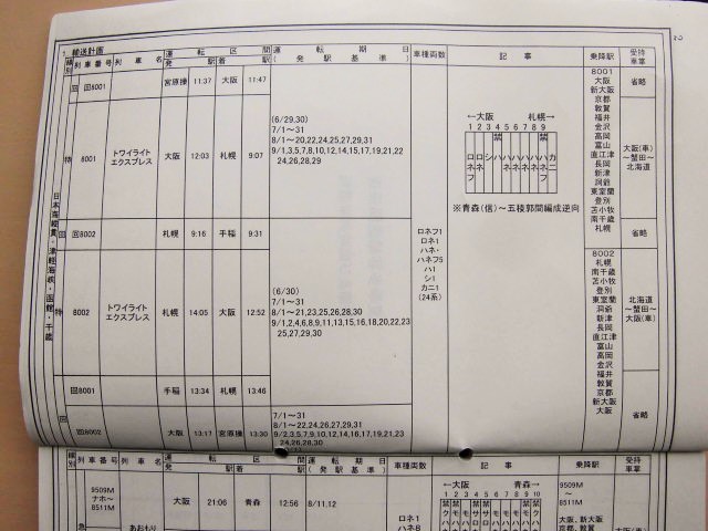 画像: 平成１９年 夏季多客輸送関係達( 季節および臨時列車運転) JR西  金沢支社