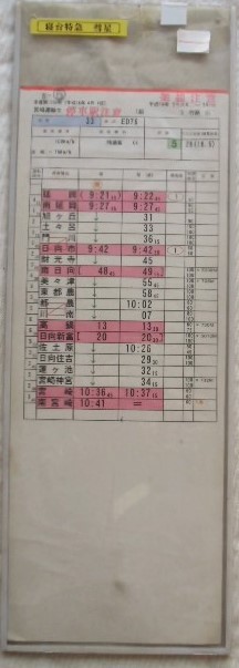 画像1: 寝台特急 「彗星」 ED76  延岡ー南宮崎   宮崎運輸センター １組 ３行路 (6)