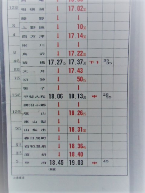 画像: 八王子総合鉄道部　再変休休　B　１５行路　No１〜３　施行日：平成13年9月1日