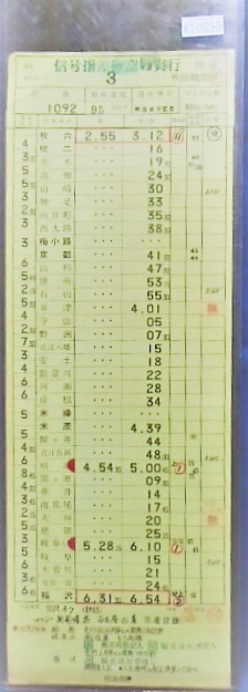 画像1: 吹田機関区　1組　3仕業　（吹六　〜　稲沢）　　牽引機、ＥＦ６５