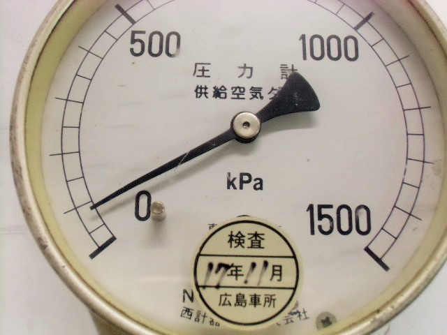 画像: 圧力計　「供給空気ダメ」　１５００kpa