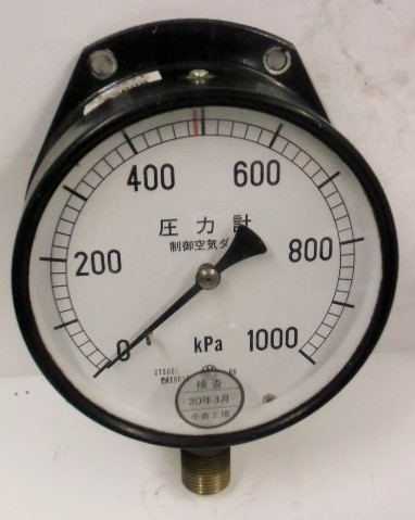 画像1: 圧力計　「制御空気ダメ」　１０００kpa