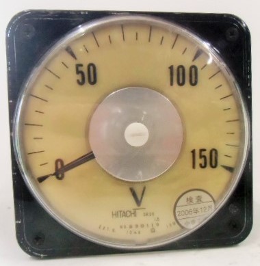 画像1: 直流電圧計　１５０Ｖ　日立製