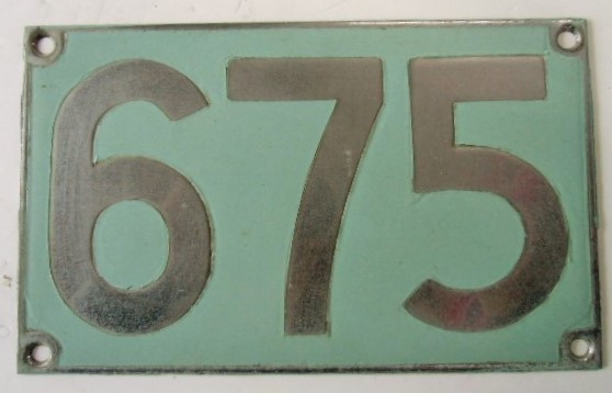 画像1: 西鉄 ６００型ナンバープレート 「６７５」