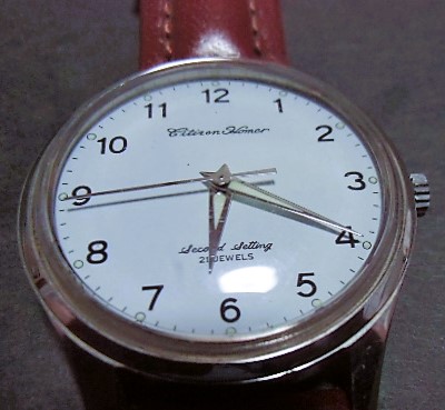 画像: 手巻き腕時計　シチズンホーマー21石　国鉄（　昭５１　門鉄　４２２)　文字盤・白色　稼働品