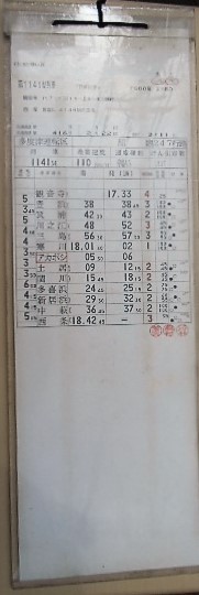 画像: 国鉄時代　多度津運転区　　組　臨247行路　(1)　ケース入り1枚