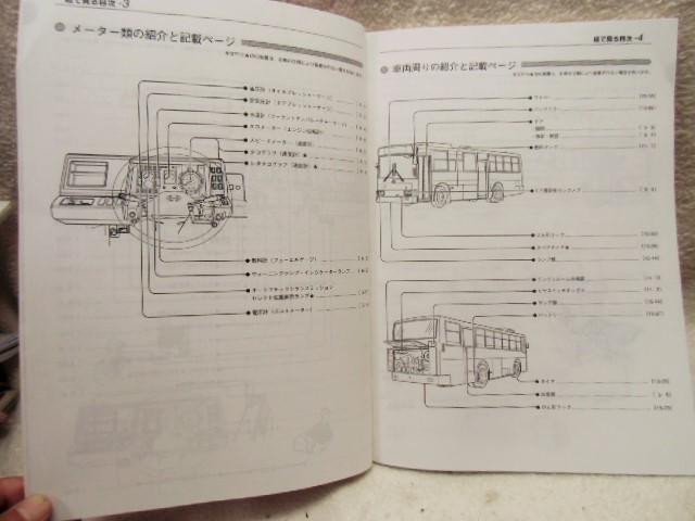 画像: 日野自動車 「レインボー　ＫＫ－ＲＪ・ＲＲ　取扱説明書」平成１１年６月発行