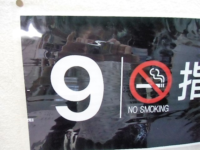 画像: 787系号車幕　「９号車　禁煙　指定席」ラミネート加工