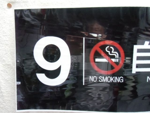 画像: 787系号車幕　「９号車　禁煙　自由席」ラミネート加工