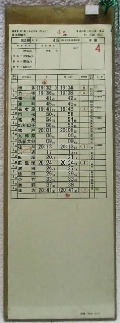 画像: 直方運輸センター　2組55行路　１〜６仕業揃い　ケース2枚入り　平成25年3月16日改正