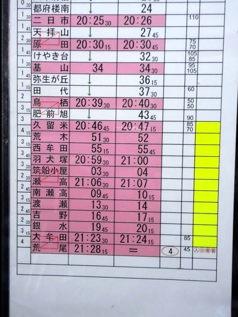 画像: 「鹿児島線　区間快速」博多運転区　3組　42行路　(11)・(12)仕業　2022年3月12日訂補　ケース入り1枚